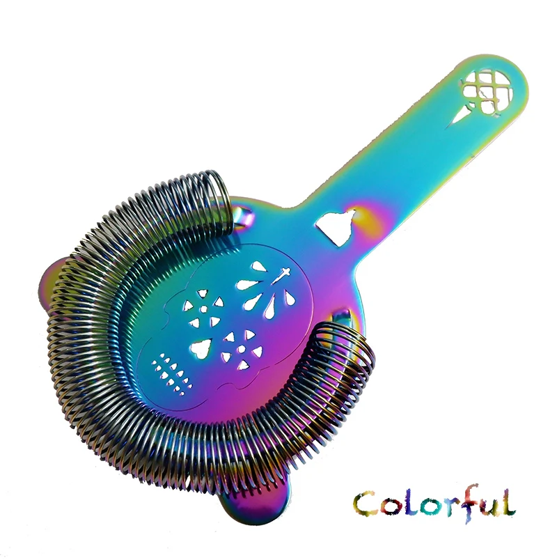 Ситечко для коктейлей ситечко с черепом Делюкс из нержавеющей стали барное