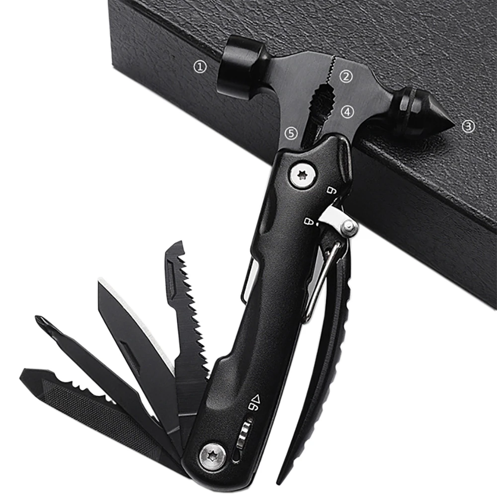 

Pocket Multi Tool Rope Cut Bottle Opener Wrench Screwdriver Keychain Outdoor Gadget Survival Camping Stainless Steel Portable