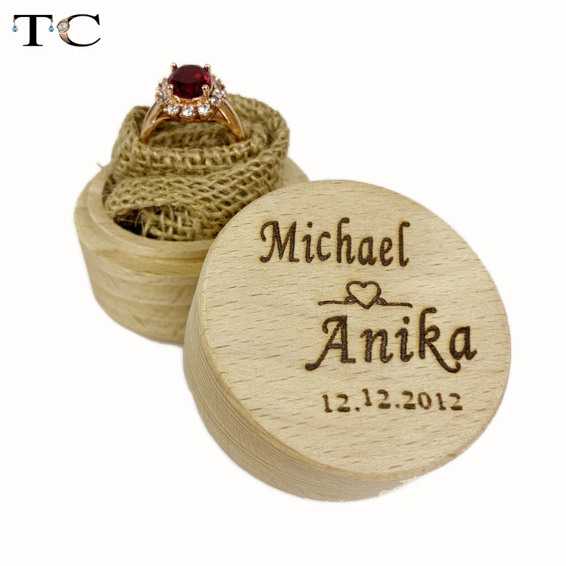 Креативная модная деревянная шкатулка для колец ювелирных изделий хранилище