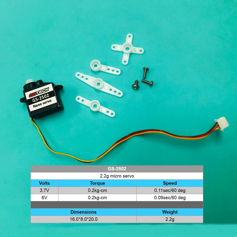 goteck gs 2502 nano серво 2 гб микро рулевого