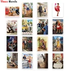 Три Ratels ZK9 России с изображением девушке в стиле пин-ап CCCP плакат Стикеры для ноутбука Чемодан дверь холодильника мотоцикл Водонепроницаемый Игрушка Декор