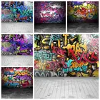 Гранж граффити кирпичная стена фотофоны деревянный пол детская игрушка портрет по индивидуальному заказу фотографии фоны для фотосъемки фотозона