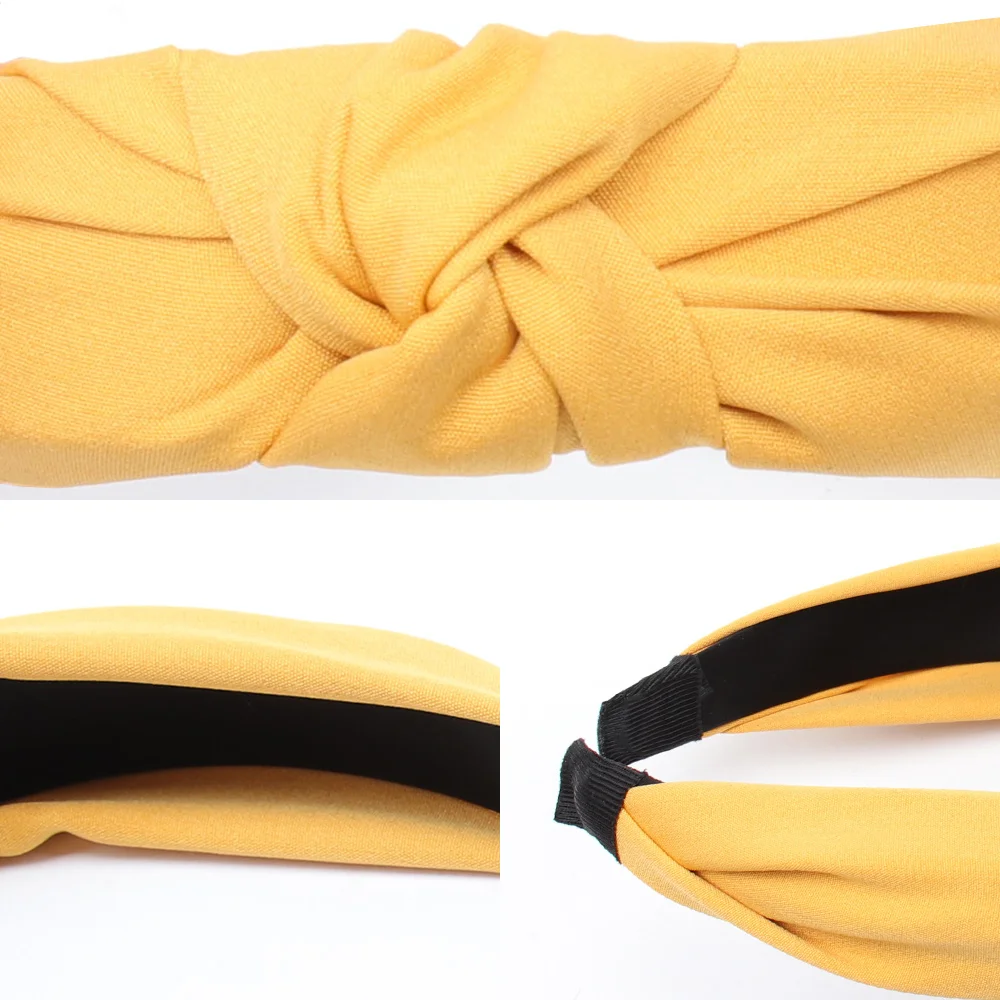 Повязка на голову с бантом для девочек мягкая и удобная простая хлопковая