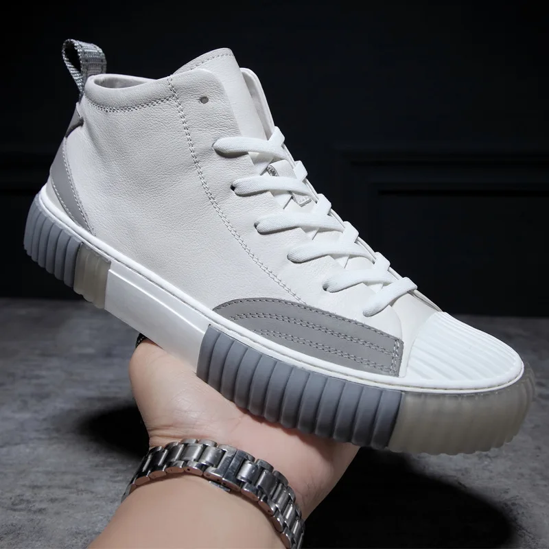 

mens luxury shoes men designer shoes breathable sneaker fashion boots men casual shoes, Leisure shoes all-match cowhide spring