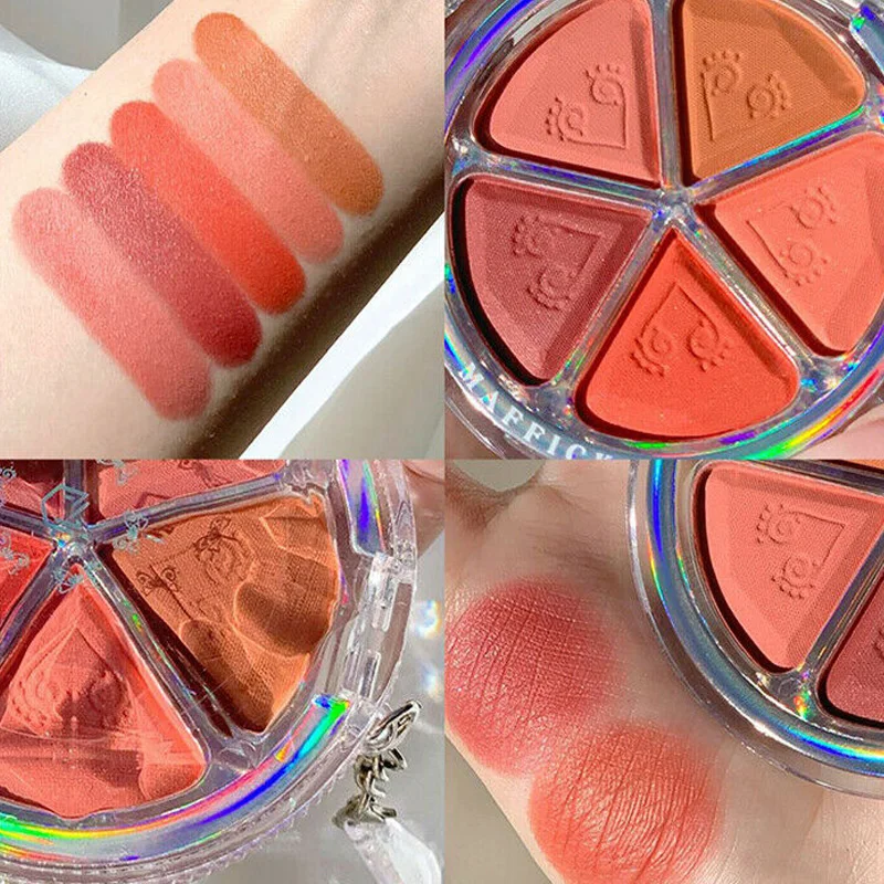 Палитра матовых теней для век лепестков земли румяна рандомная палитра