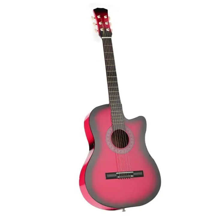 Гитара для взрослых 38 дюймов гитара из липы гитарный инструмент начинающих