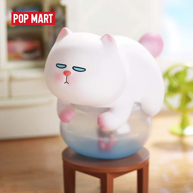 POPMART VIVI кошка лениво лежа, кошка серии глухая коробка Кукла бинарная фигурка подарок на день рождения детская игрушка