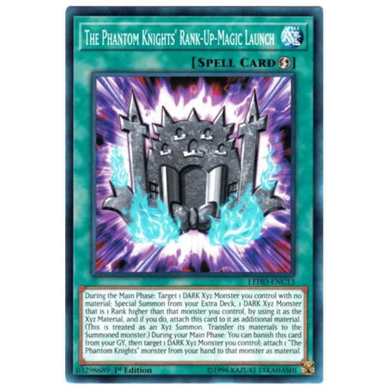 

Yu Gi Oh English N Card The Phantom Knights Rank-Up-Magic Launch LEHD-ENC13 Hobby Collection Spell Card RUM C2B B7B