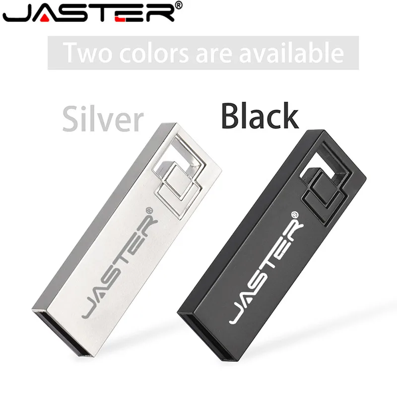 

JASTER Mini Cube Metal Silver USB Flash Drive 4GB 8GB 16GB 32GB 64GB Real Capacity Flash Disk 2.0 Custom LOGO Wholesale