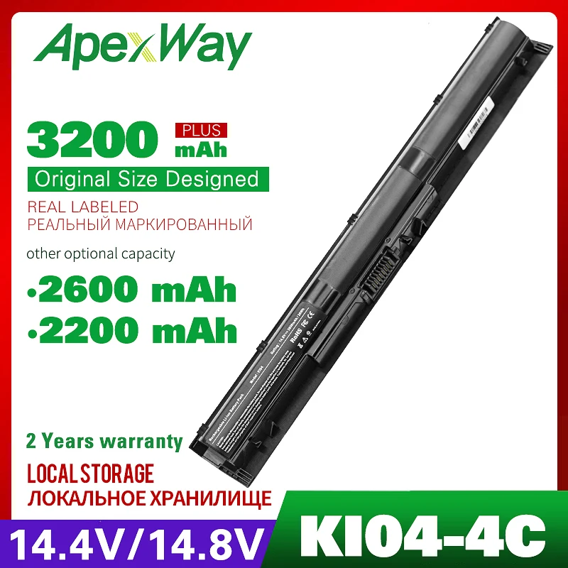 14 4/14 8 v 4 батареи для ноутбука HP KI04 HSTNN DB6T TPN Q160 Q162 LB6S Q158 Q161 Q159 800009 241|battery for hp|laptop battery