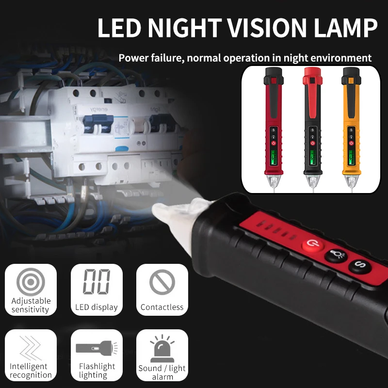 Цифровой вольтметр интеллектуальная ручка HT100E детектор напряжения с
