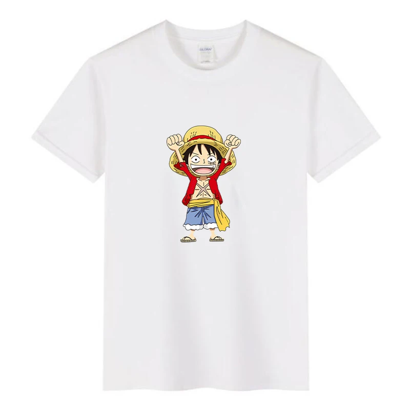 

Summer 2021 One Piece Kids T shirt Short sleeved casual T shirt for boys and girls One Piece Animation Cool Top Kids T shirt
