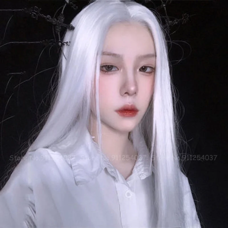 Парик для косплея мужчин и женщин 10 видов цветов с длинными прямыми волосами