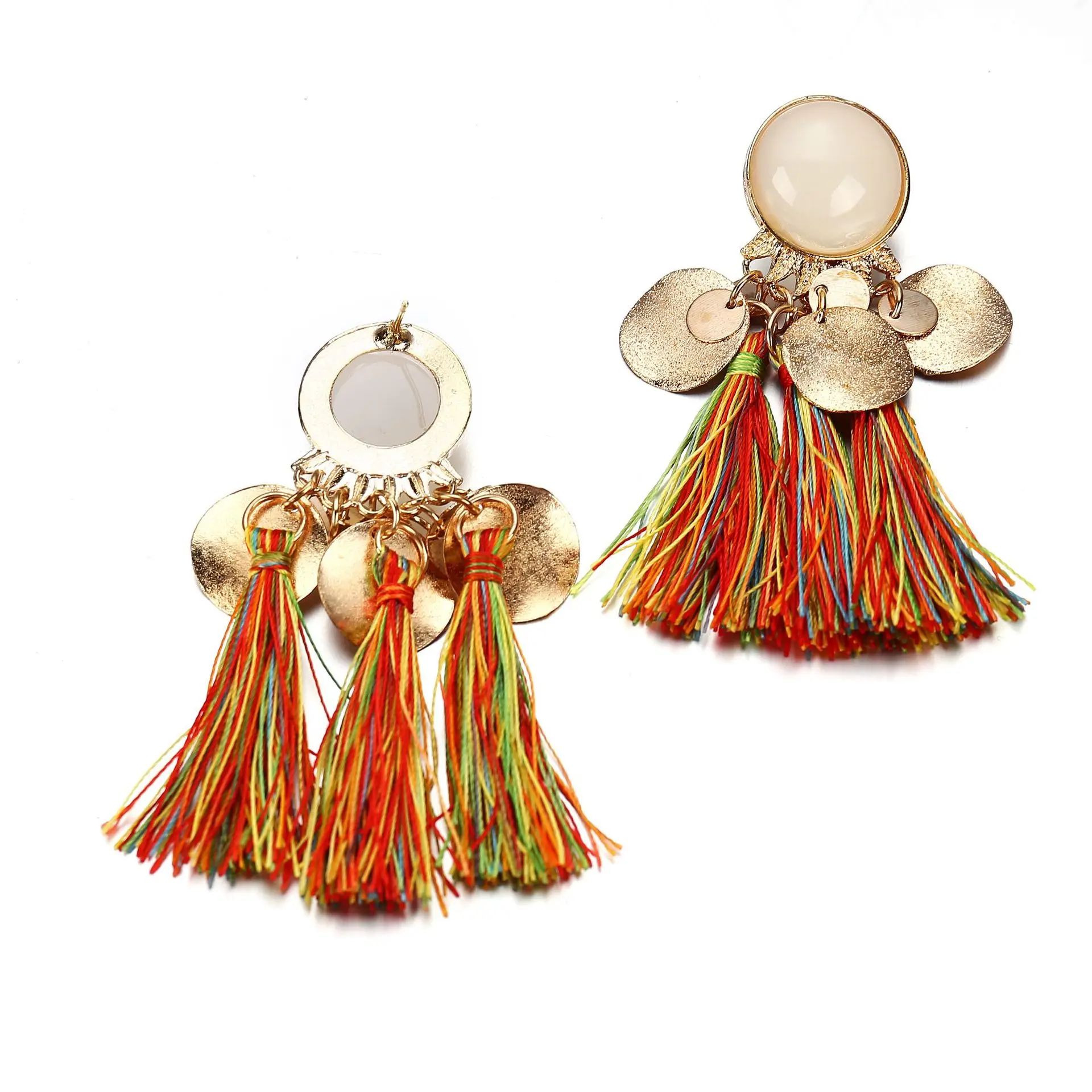 

Tassel Vintage Earrings For Women Earring Resin Alloy Bohemian Exaggerated Style Ear rings 2020 Fashion Jewelry