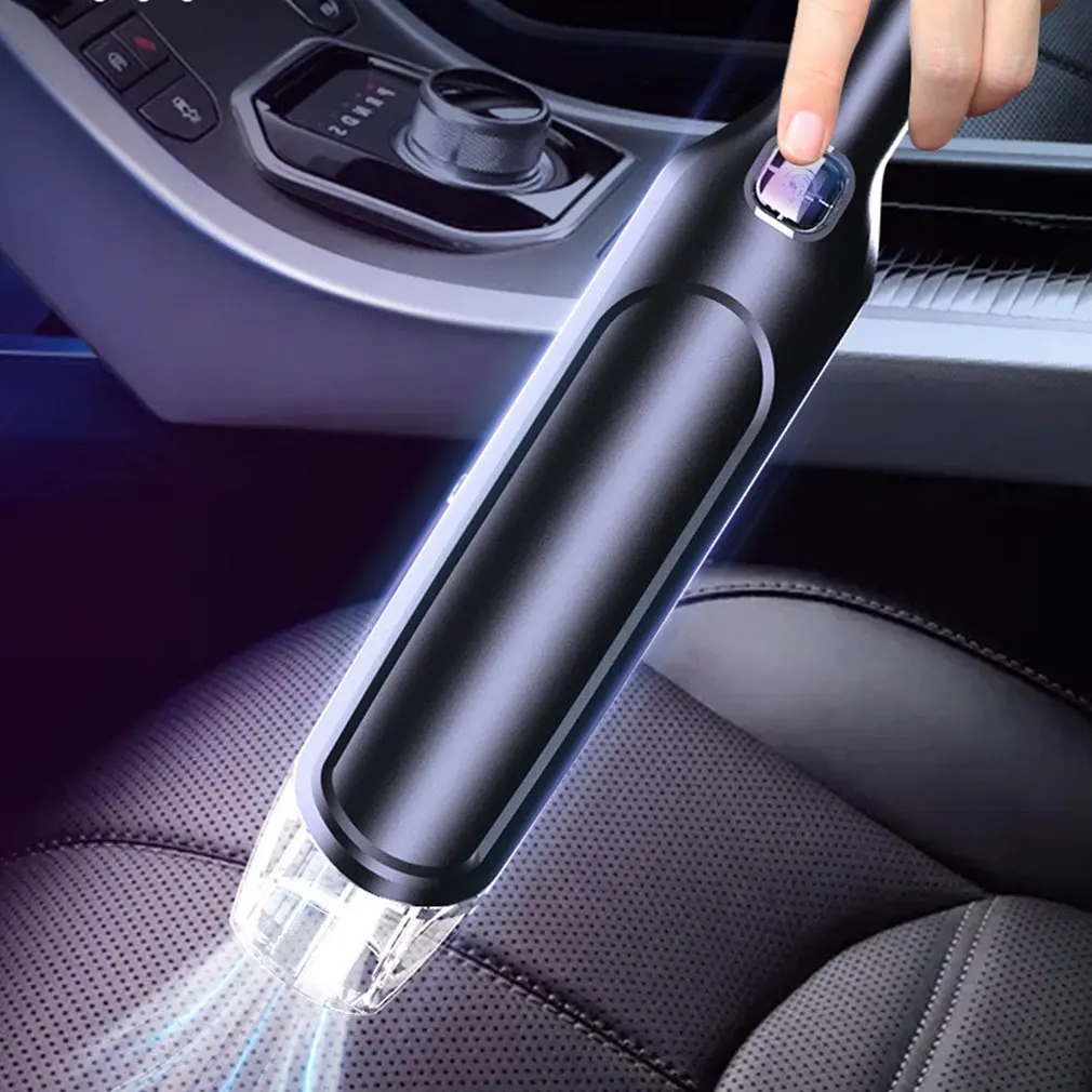 

Беспроводной автомобильный пылесос, портативный ручной автомобильный пылесос для двойного использования, 6000 па, Мощное всасывание, мини USB ...
