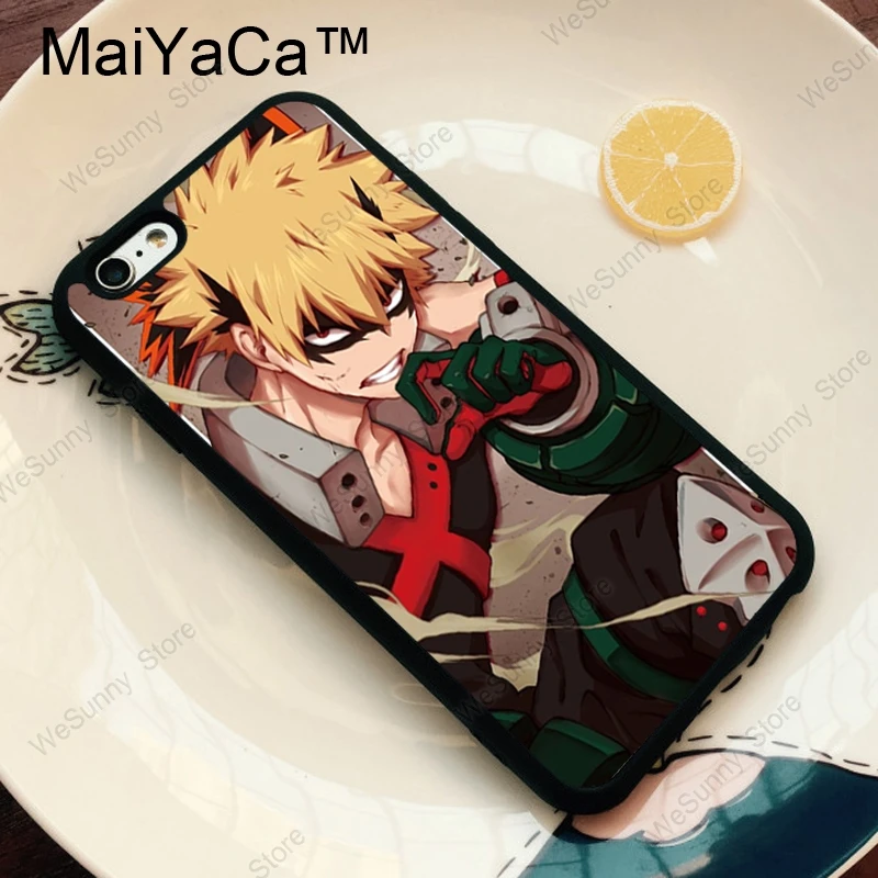 MaiYaCa Boku no Hero academic Katsuki Bakugou ТПУ чехол для телефона для iPhone 11 Pro MAX X XR XS MAX 6 6s 7 8 Plus 5S задняя крышка чехол