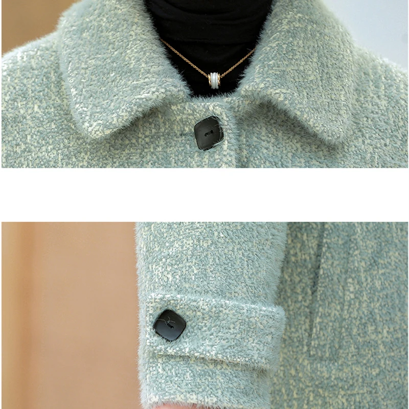 Большой размер 5XL осеннее пальто для женщин среднего возраста 2020 новое шерстяной