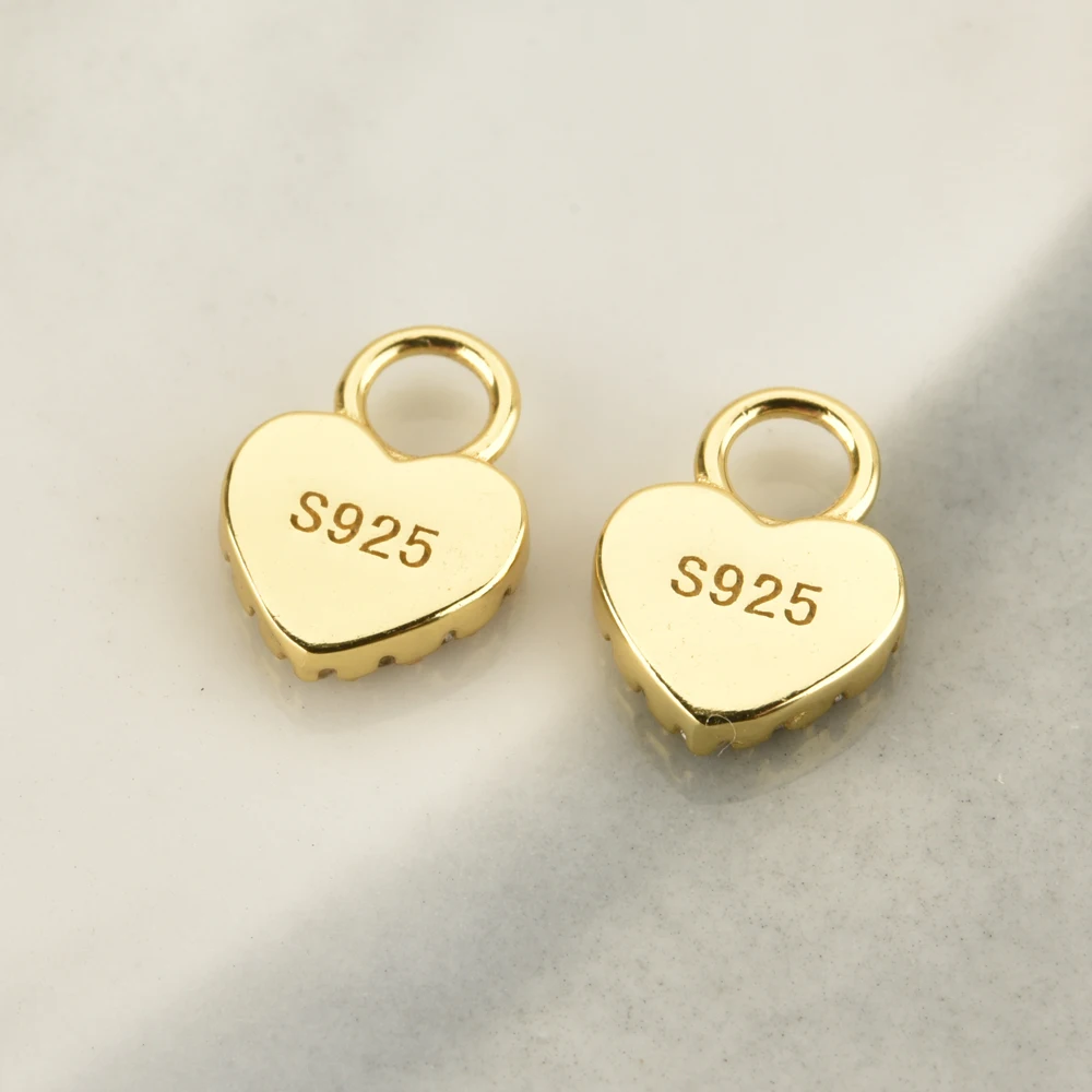 ANDYWEN 925 пробы серебро 2020 золото стиль небольшой талисман подвеска кольца пирсинг