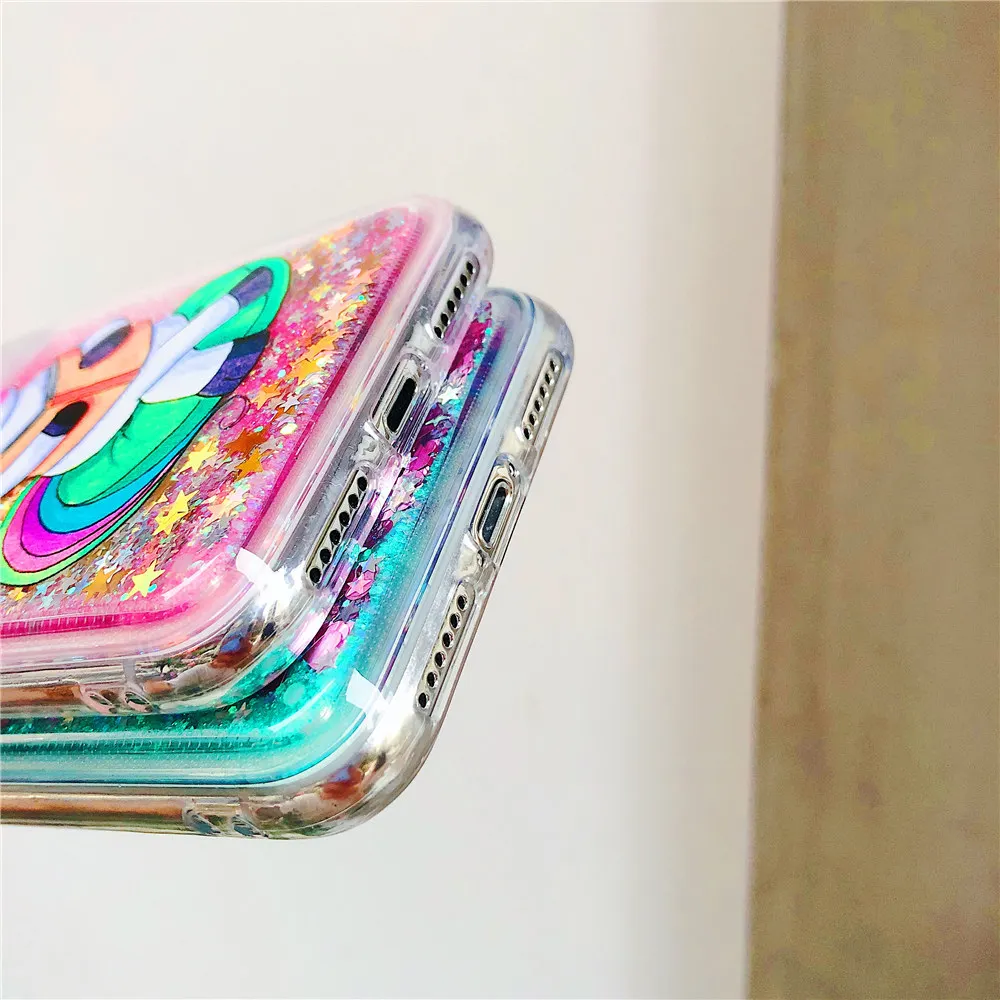 Glitter Lxury Liquid Sand Case Shell for iPhone 11 Pro X XS MAX XR 6 6S 7 8 Plus 5 5S SE Back Fitted Cover Stylish Painted |