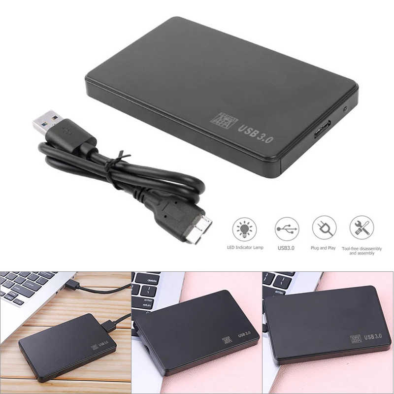 Корпус внешнего жесткого диска USB 2 0/3 0 для 5-дюймового SATA SSD ND998 | Компьютеры и офис
