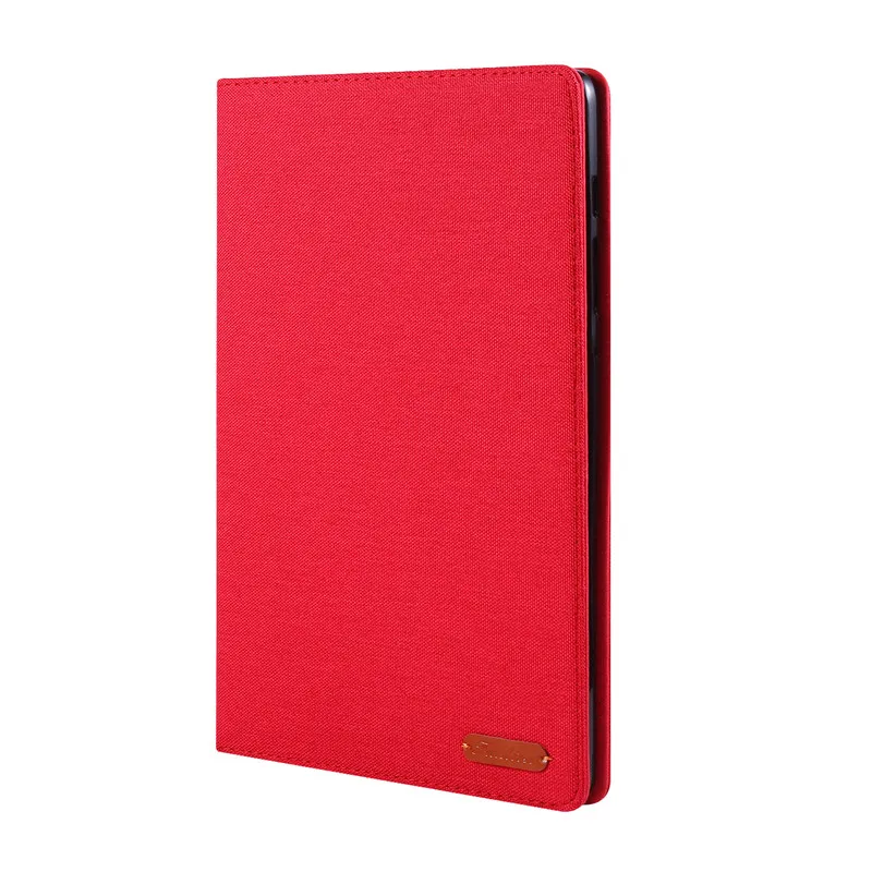 Тряпичный чехол для Sansung Galaxy Tab S6 10,5 SM-T860 SM-T865 10," Tablet Capa Funda чехол с картой Solts+ пленка+ ручка - Цвет: Красный