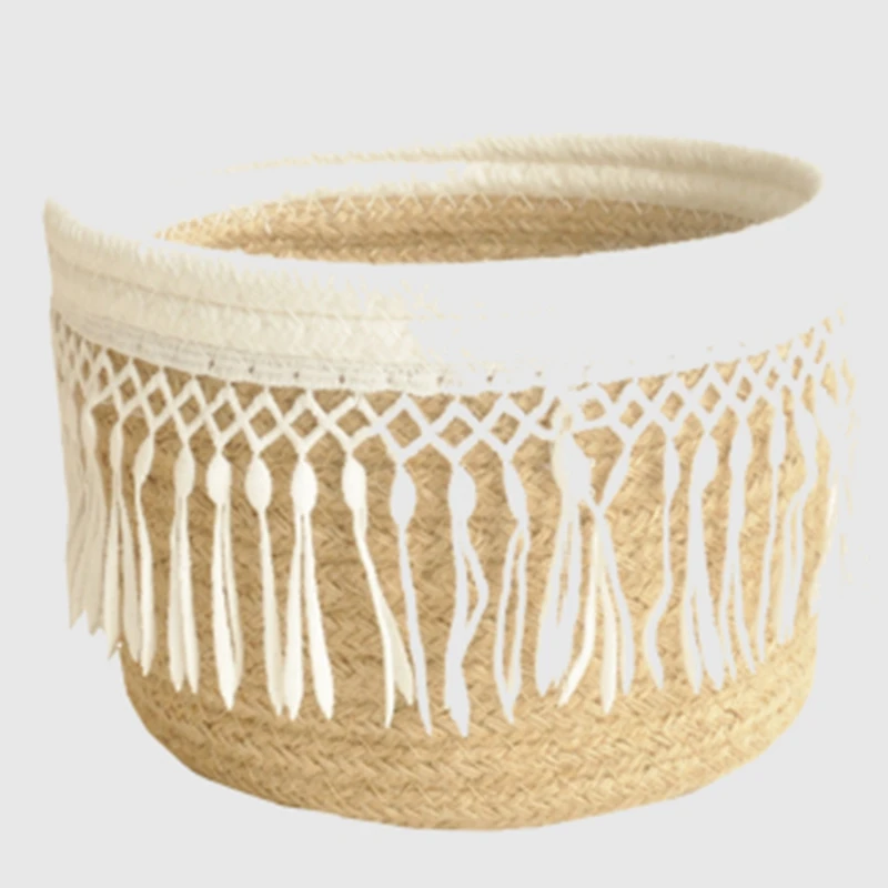 Плетеная корзина для хранения прикроватная настольная закуски мусора рабочего