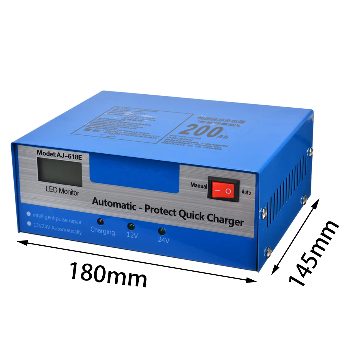 1Piece Durable 12/24V Fully Automatic Intelligent Car Battery Impulse Repair Charger EU Plug for Motorcycle Accessories |