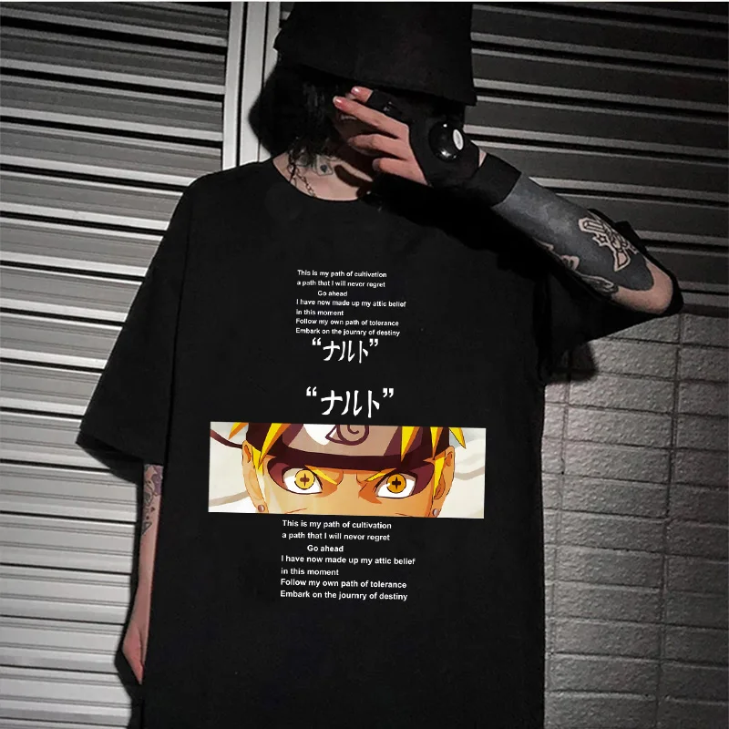 Футболка Akatsuki мужская с японским аниме 90-х милый Графический Топ в стиле