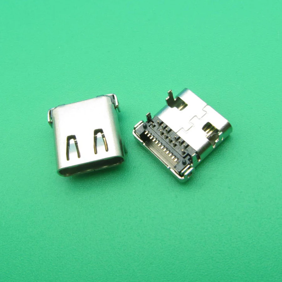 10 шт. 24PIN Micro USB 3 1 Женский Тип C USB-C 24Pin разъем jack зарядный порт штекер | Компьютеры и