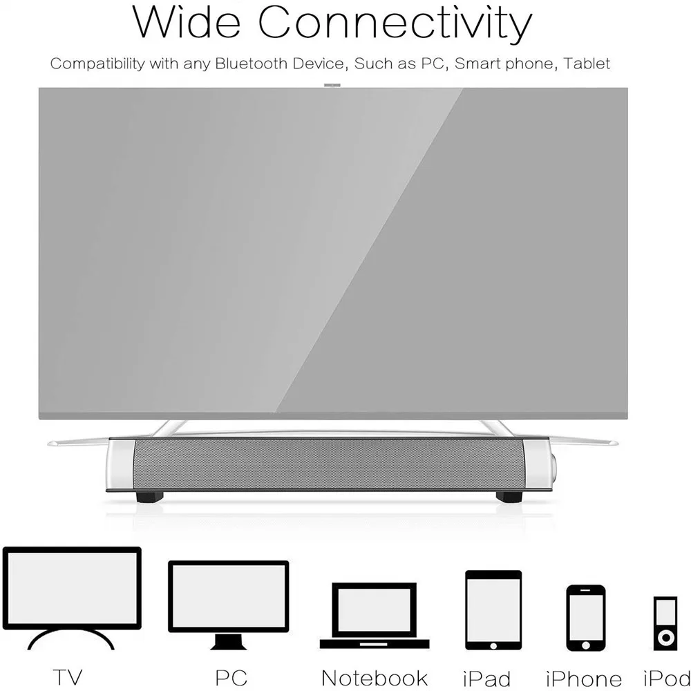 HYASIA Бесплатная доставка ПК bluetooth-колонка 4,1 громкий динамик беспроводной динамик Bleutooth Саундбар домашний кинотеатр микрофон акустической системы ТВ