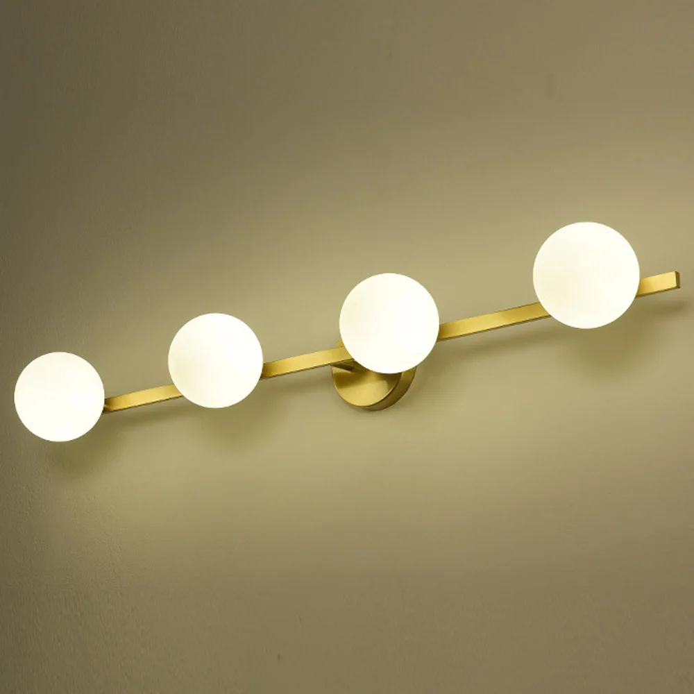 Медный светодиодный настенный светильник для ванной комнаты современный | Лампы