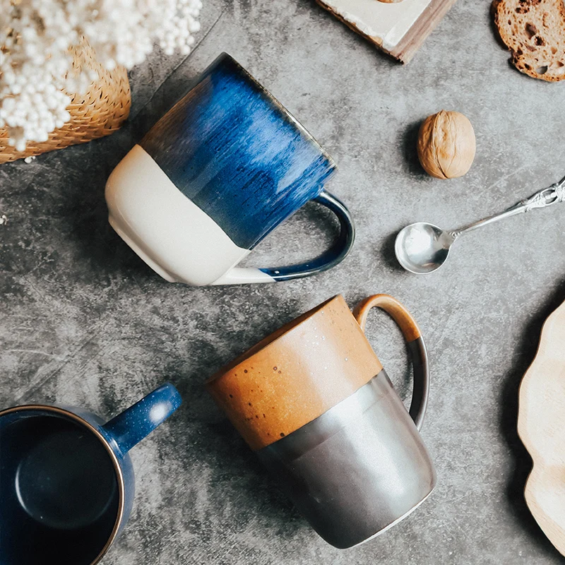 Креативная Ретро керамическая кружка индивидуальная трендовая японская