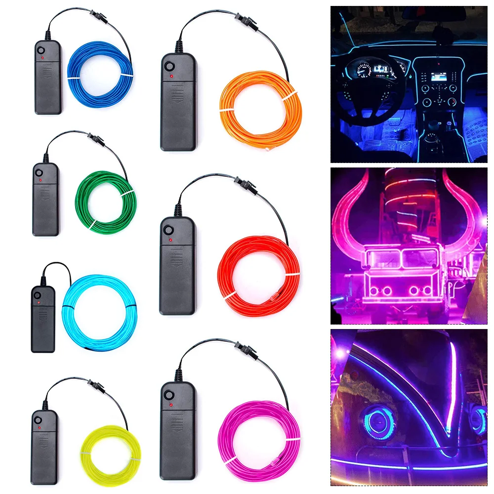 3m Drive Cold Light Dance Decoration Float Luminous Line Party (Without Battery) | Дом и сад