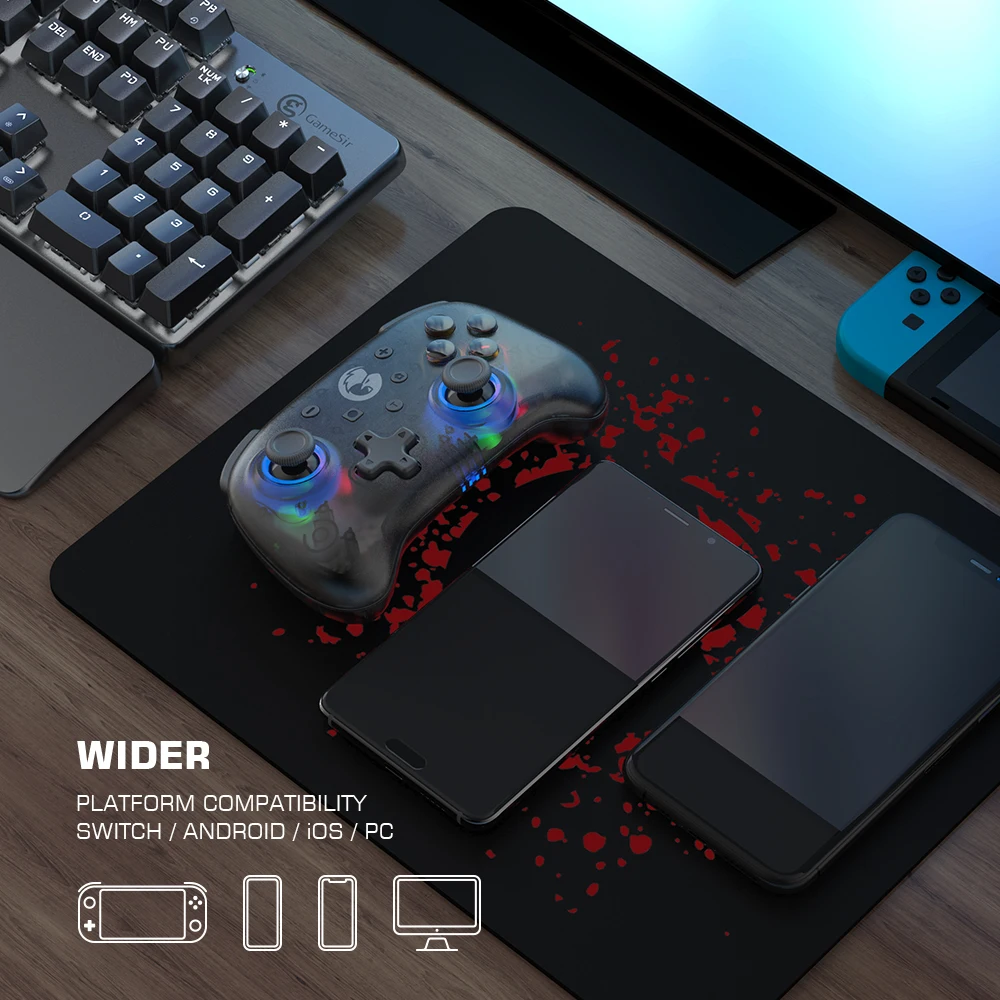 Мини Bluetooth-контроллер GameSir T4 геймпад для Nintendo Switch Android iOS Apple Arcade и MFi Game - купить по