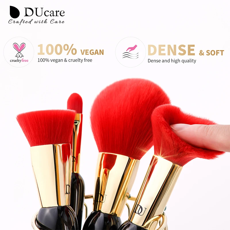 DUcare – ensemble de pinceaux de maquillage, 12 pièces, série Queen, pour fond de teint, poudre, Blush, fard à paupières, Pro, cadeaux