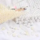 23468101218 мм без отверстия из пластика ABS, имитация жемчуга круглые бусины Свободные бусины для рукоделия и декорирования ногтей искусство Ремесло Украшение для альбома