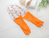 New Housekeeping Kitchen Cleaning PVC Gloves Household Warm Durable Waterproof Dishwashing Glove Water Dust Cleaning SN3202