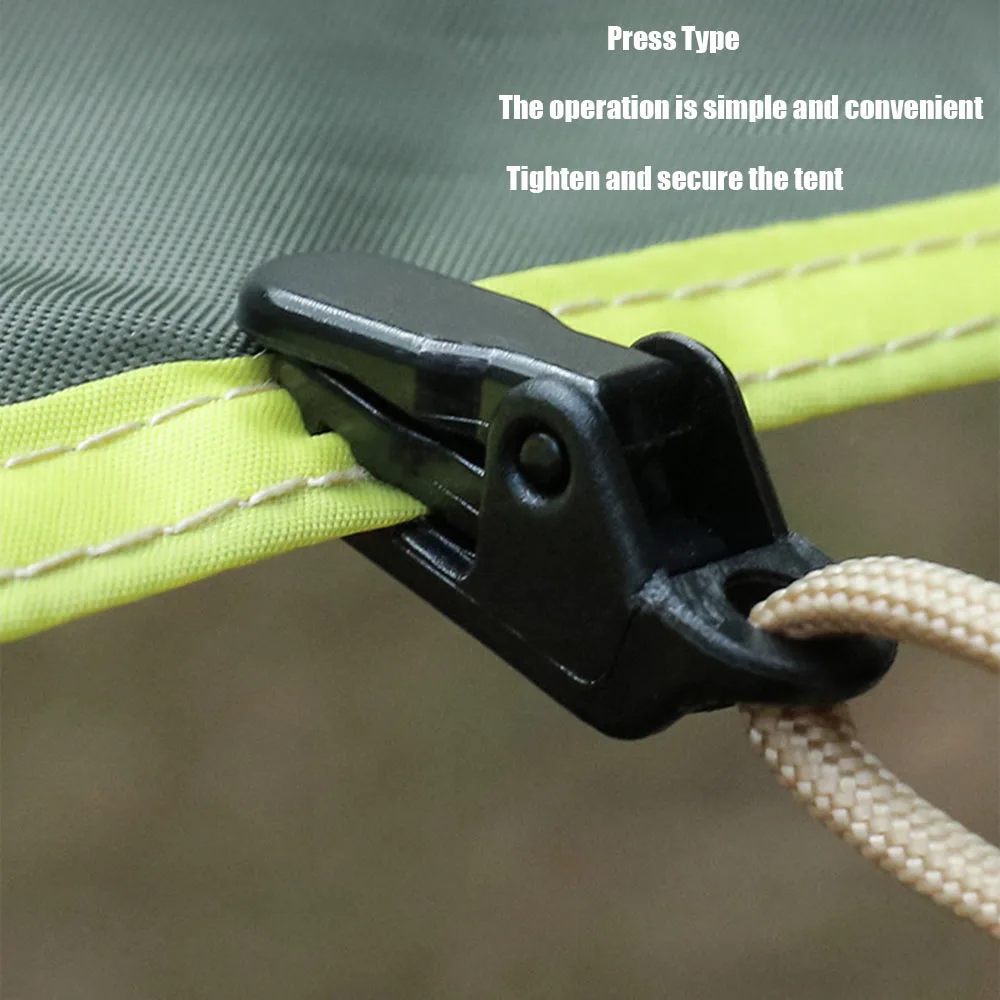 

1/5/10Pcs Awning Clamp Tarp Clips Snap Hangers Tent Camping Survival Tighten Tool for Outdoor Camp Hike