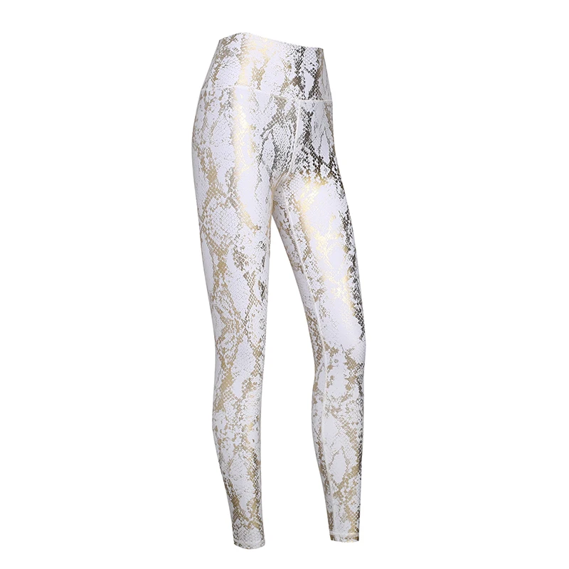 Женские леггинсы с высокой посадкой эффект металлик | Спорт и развлечения