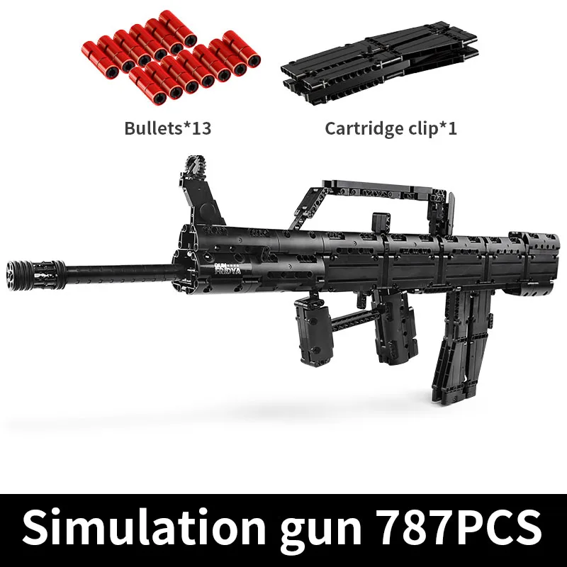 

MOULD KING 787 PCS 14005 QBZ95 Automatic Rifle Weapon Gun Model Building Blocks Assembly Bricks Sets DIY Toys Gifts Kids Boys