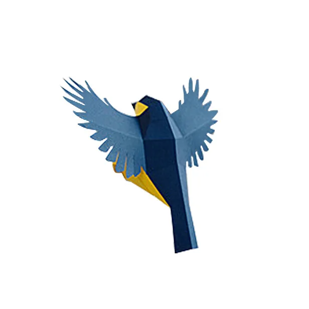 Попугай Model 3d стерео Diy настенные украшения ручной работы с творческим подходом