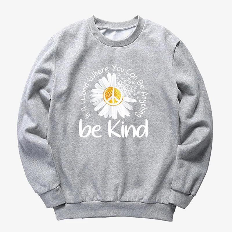 2020 Little Daisy Hoodies Women Casual Flower Printed Loose Sweatshirt Long Sleeve Pullover Sweatshirts 300 Full Polyester