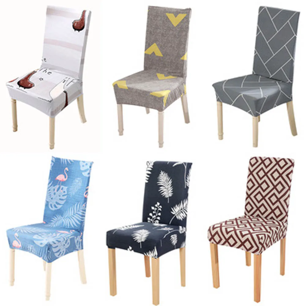 Крышка стула символ Эластичный обеденный стул чехлы Современные для стульев