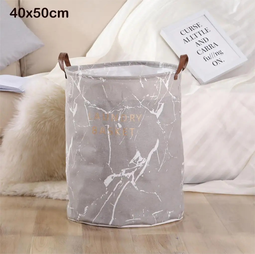 C Складная корзина для белья из хлопка и льна, детские игрушки, ведра, органайзер для одежды, корзина для дома, большая емкость, сумка для хранения банок - Цвет: C