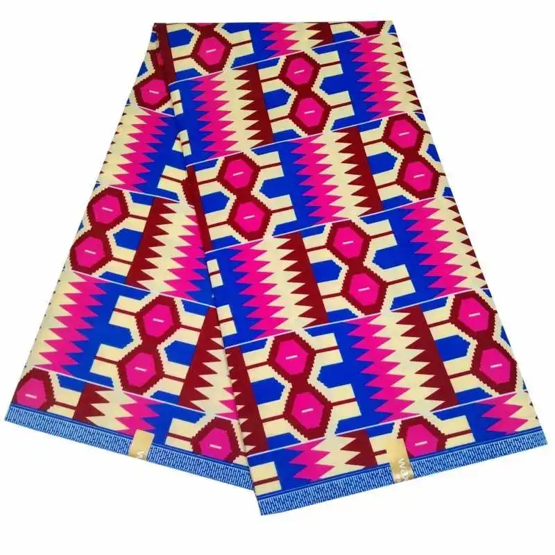 100% полиэстер воск новинка 2019 африканская вощеная ткань принтом Нигерия Анкара с