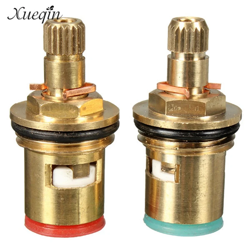 

2Pcs Standard 1/2 Ceramic Faucet Cartridge Water Mixer Tap Inner Faucet Disc Valve Quarter Switch Turn Cartridges Handle Repair