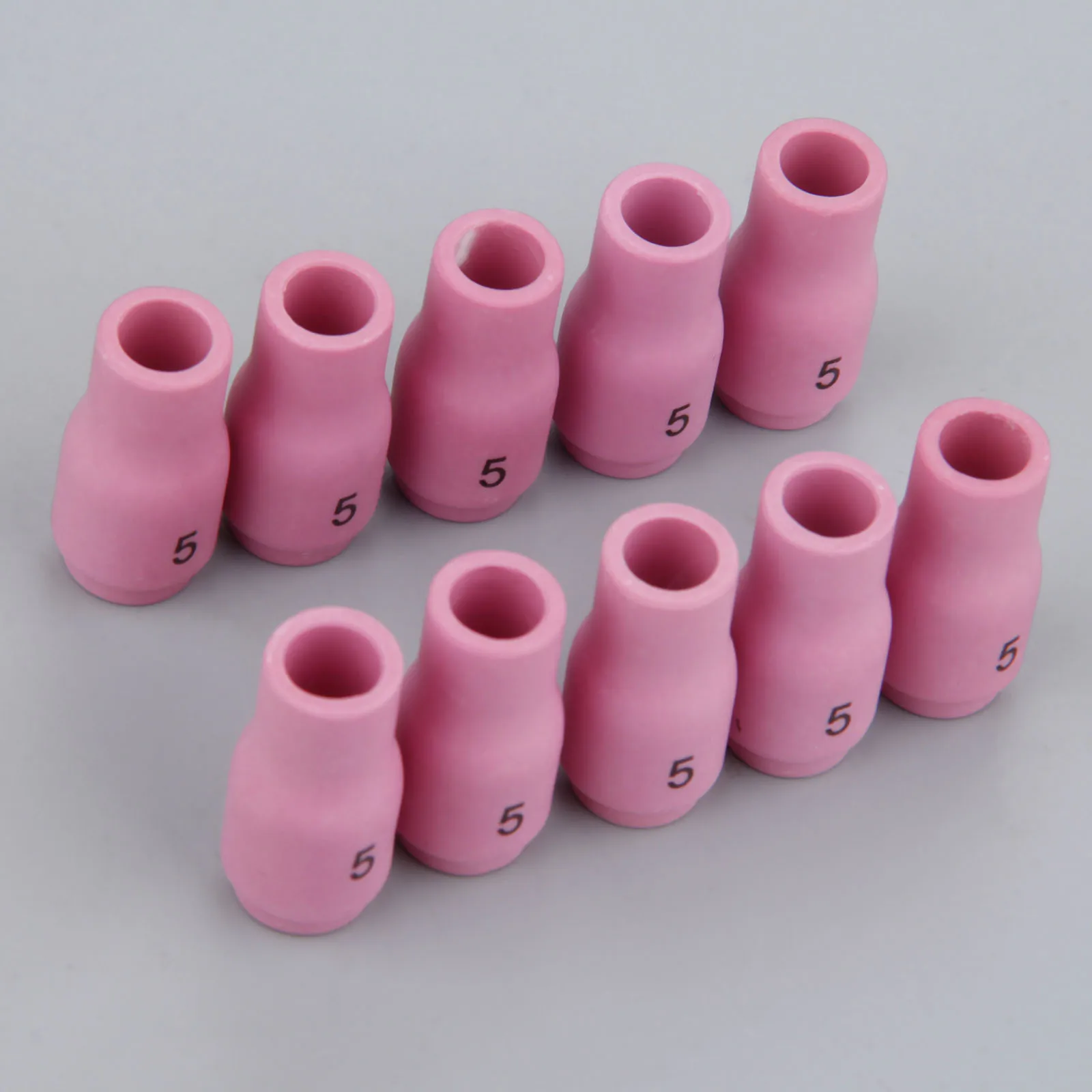 

10Pcs 13N09 (#5) Ceramic Cups Alumina Nozzle Cups TIG Welding Large Gas Lens For PTA DB SR WP 9 20 25 Series TIG Welding Torch