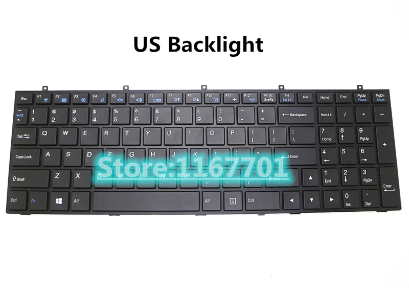 Новый оригинальный ноутбук/ноутбук US EU JP клавиатура с подсветкой для GIGABYTE P55 P55K P55W