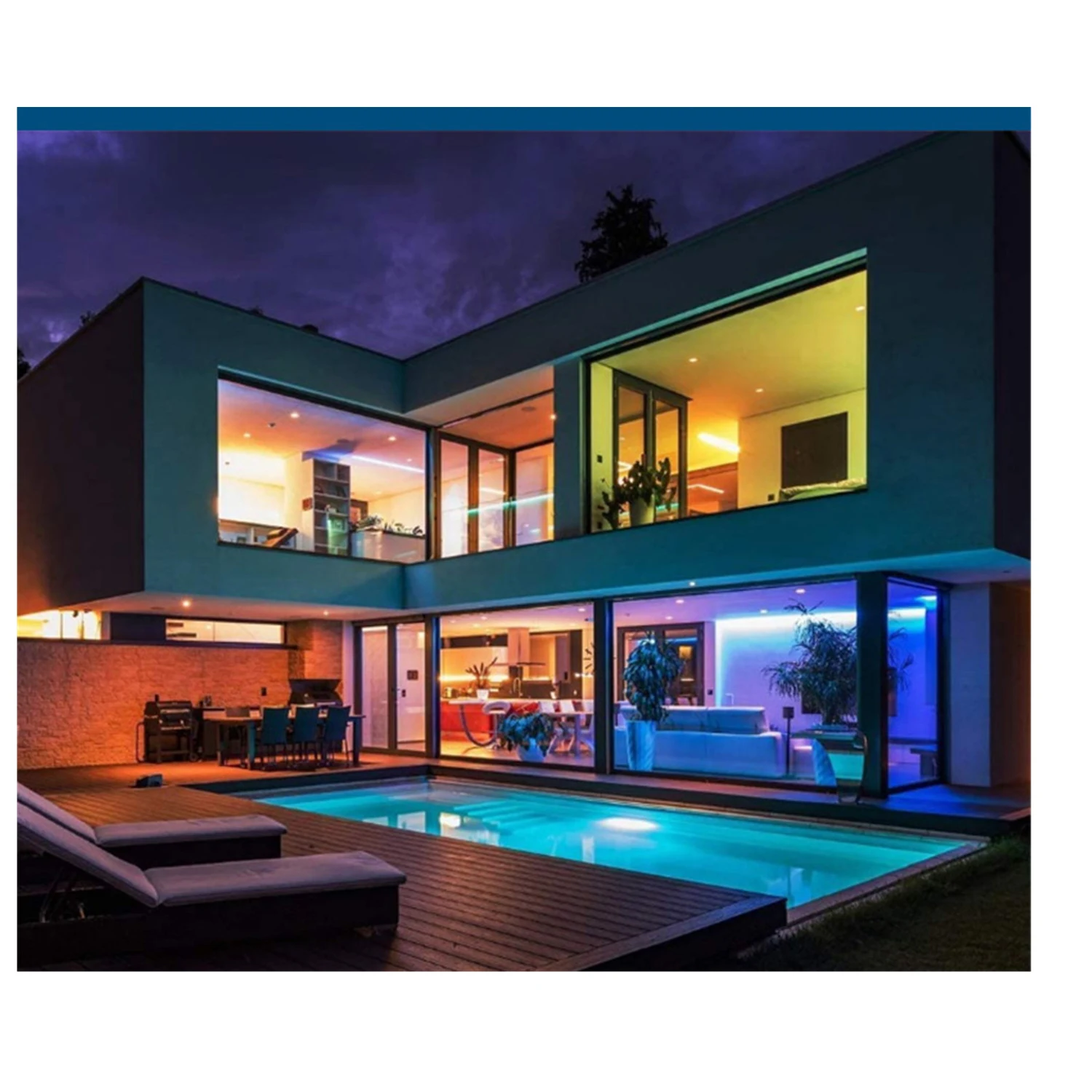 

Cross border LED light with RGB slide color waterproof light strip 5050 monochrome light with suit rf11 key remote control