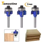 Фреза по дереву с хвостовиком 6 мм, хвостовик 14 дюйма, R1mm R2mm R3mm, обрезка ножа, кромка, триммер, 4 зубца, фреза по дереву, углеродистая сталь, 1 шт.